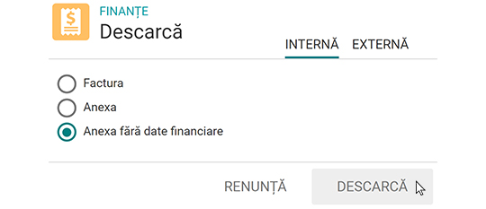 Descărcare anexe fără sume a facturilor 4