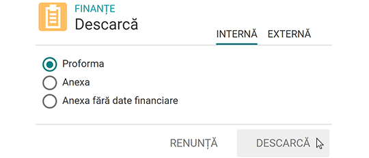 Descărcare proforme 4