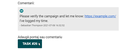 Modificare status task 1