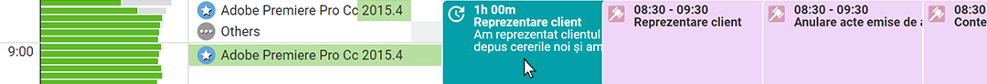 Adăugare pontaj pentru o ședință în instanță 4
